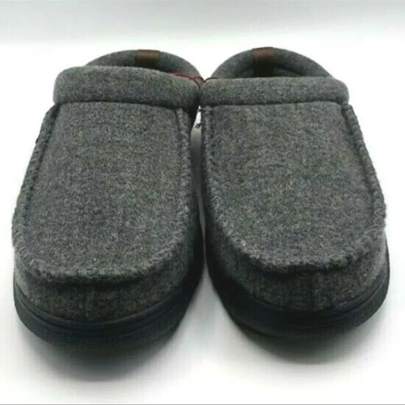 Dearfoams Men's Clog Style Memory Foam Slippers Wool Blend Medium 9/10 - Picture 6 of 11